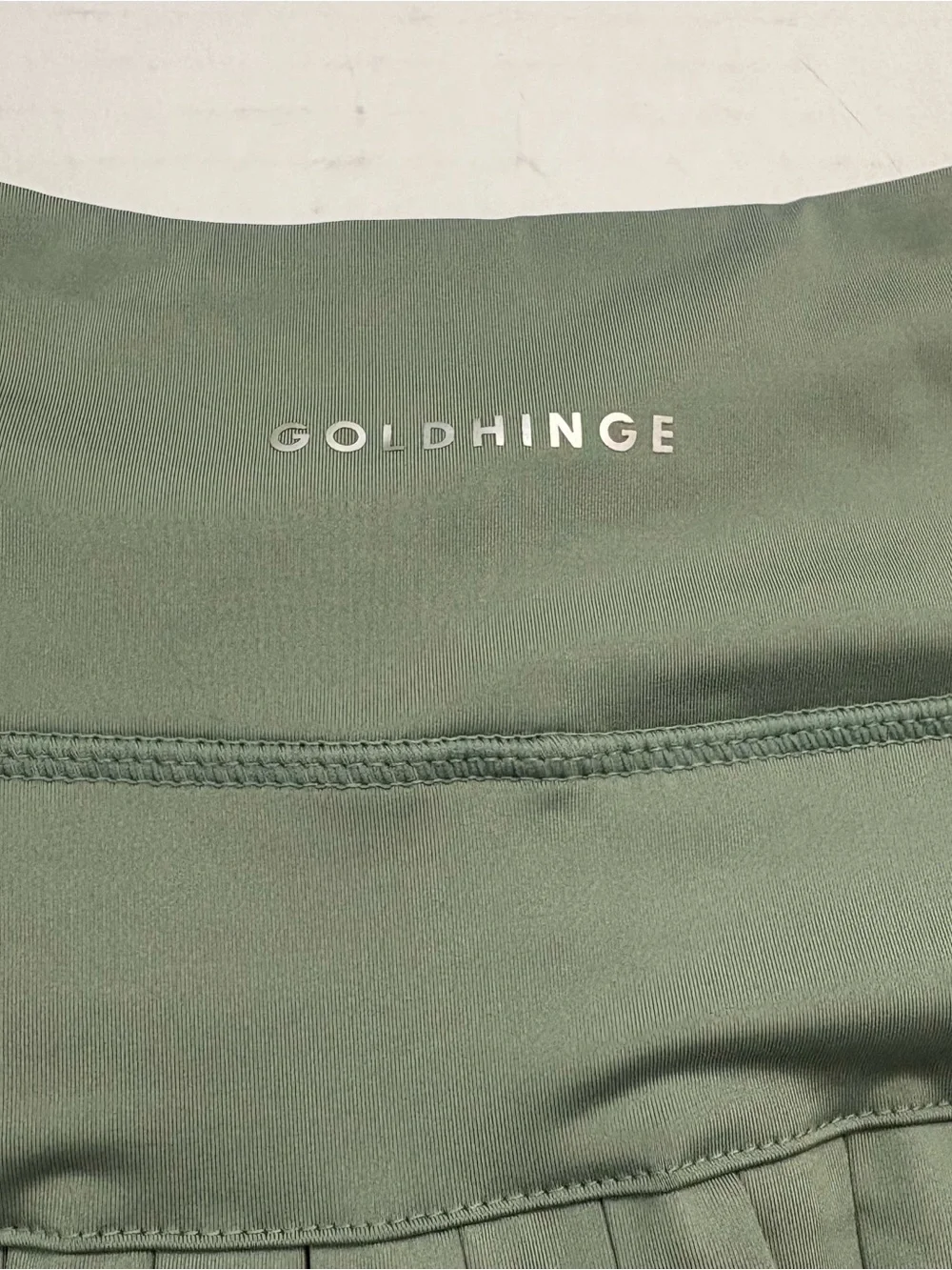 Gold Hinge Women's Pleated Tennis Skirt Sea Green XS